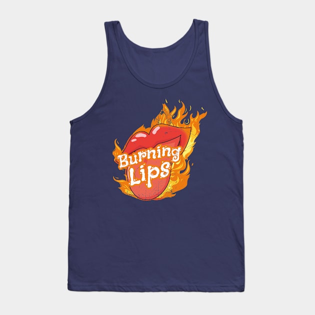 Burning Lips Tank Top by bluerockproducts